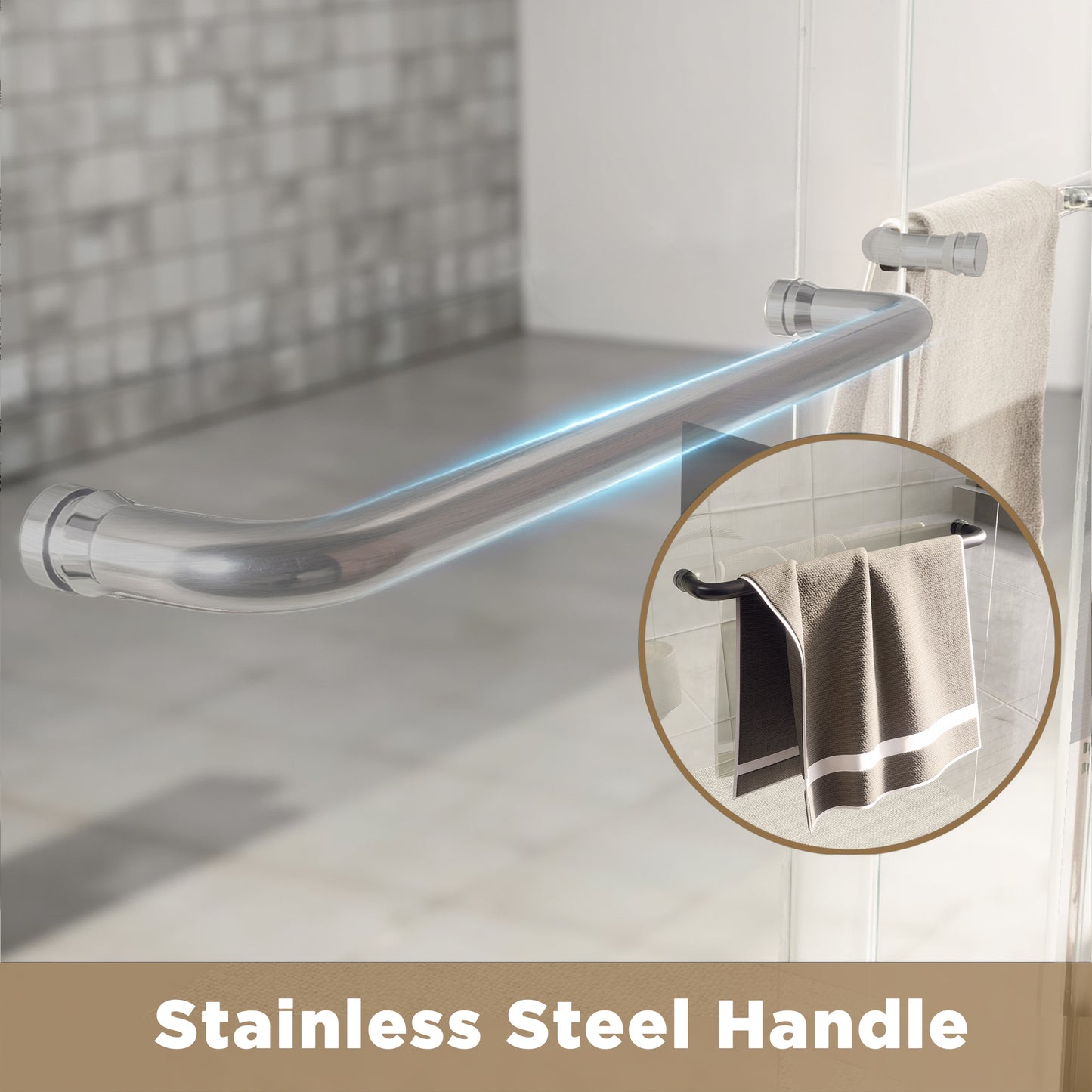 Brushed Nickel 50-in to 54-in W x 72-in H Framed Clear Glass Bypass Sliding Shower door