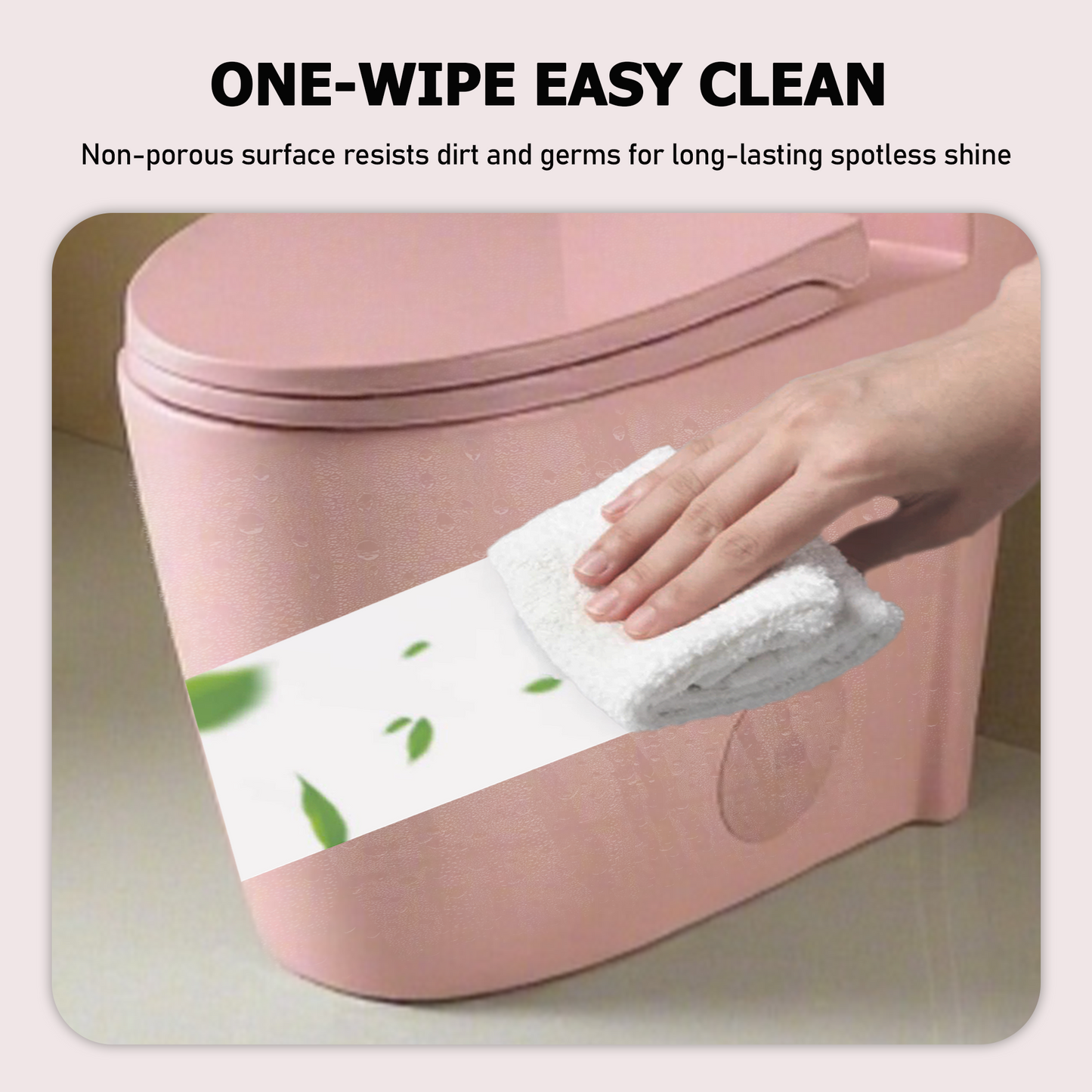 Rose Pink One Piece Dual Flush Toilet 1.1/1.6 GPF Water Saving Elongated Comfort Height Soft Close Seat 1000 MAP Flush Score