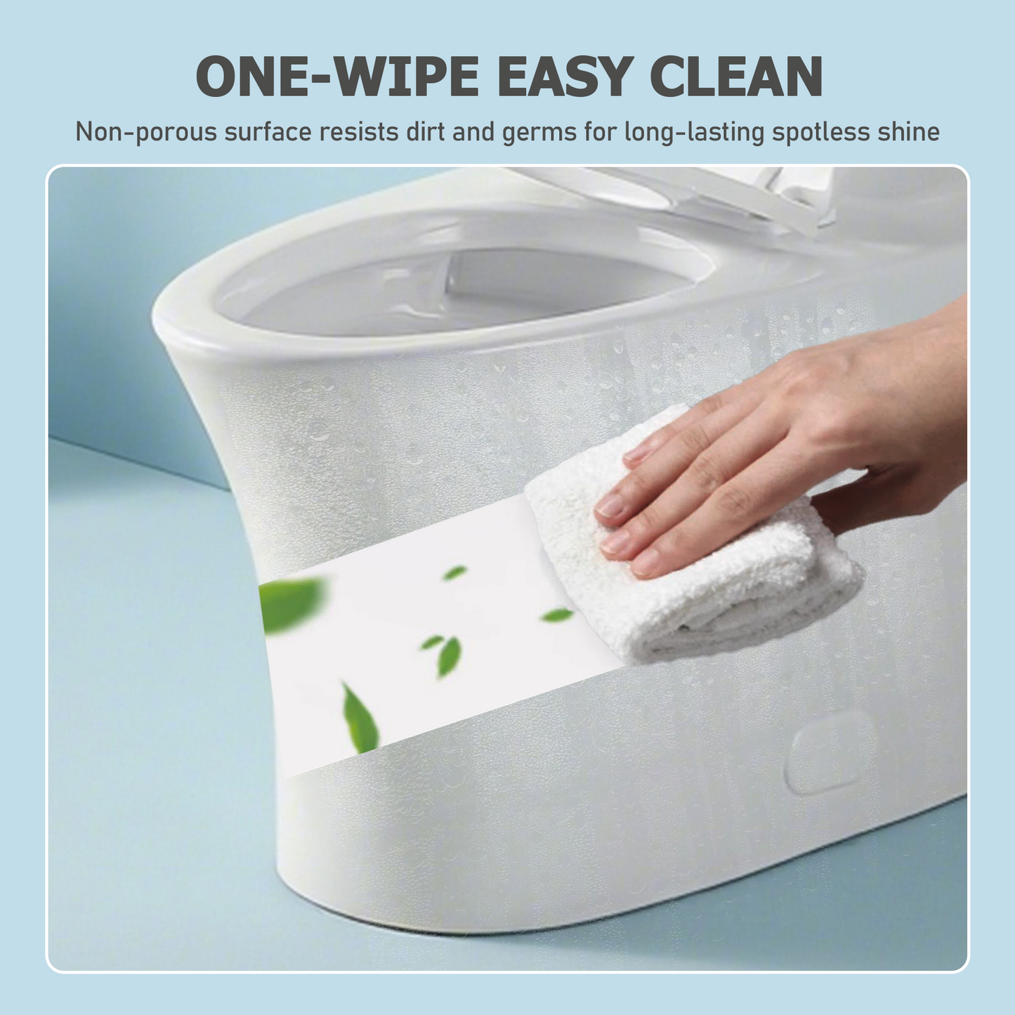 Glossy White One Piece Dual Flush Toilet 1.1/1.6 GPF Water Saving Elongated Comfort Height Soft Close Seat 1000 MAP Flush Score
