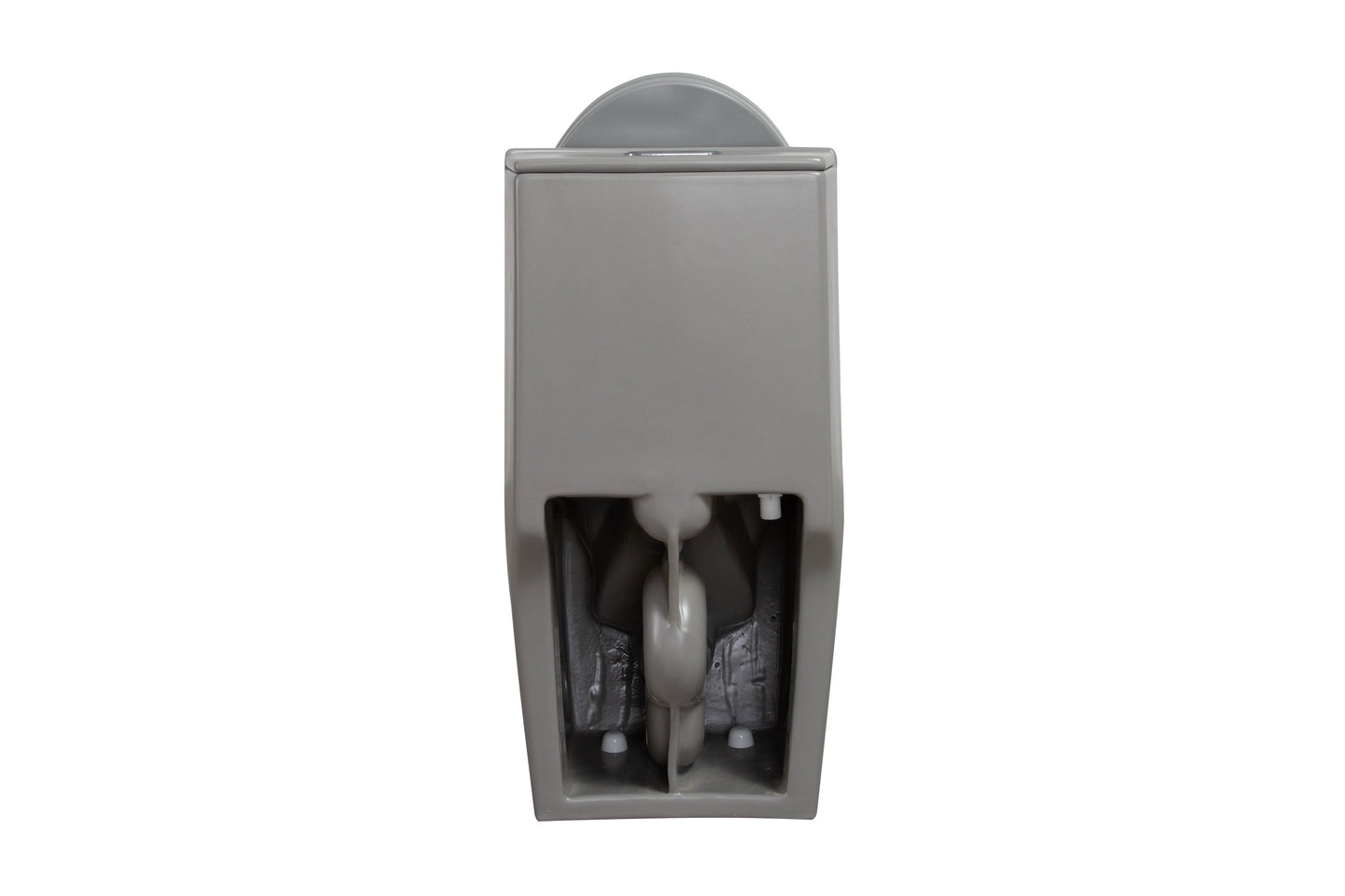 Gray One Piece Dual Flush Toilet 1.1/1.6 GPF Water Saving Elongated Comfort Height Soft Close Seat 1000 MAP Flush Score