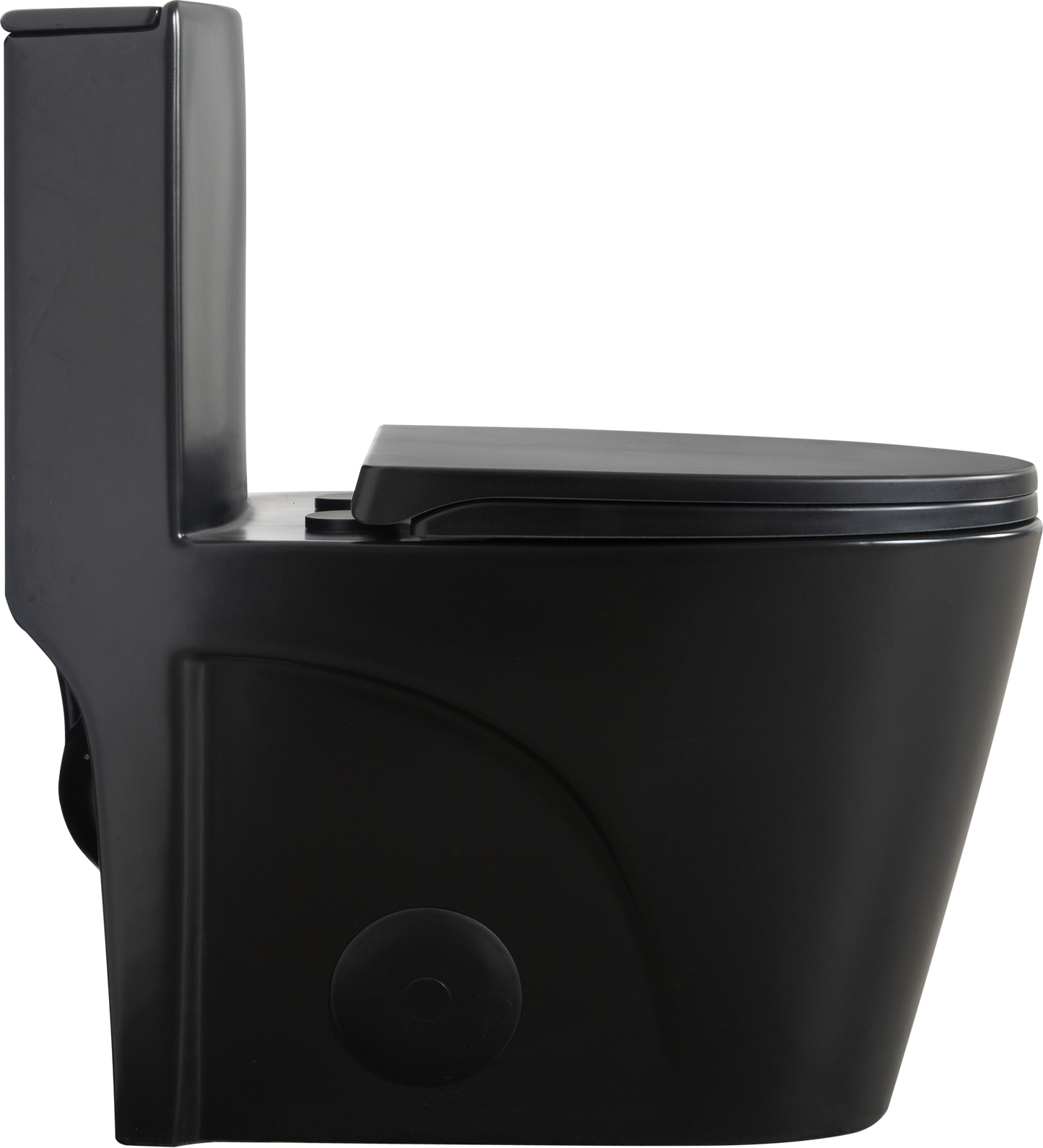 Black  One Piece Dual Flush Toilet 1.1/1.6 GPF Water Saving Elongated Comfort Height Soft Close Seat 1000 MAP Flush Score
